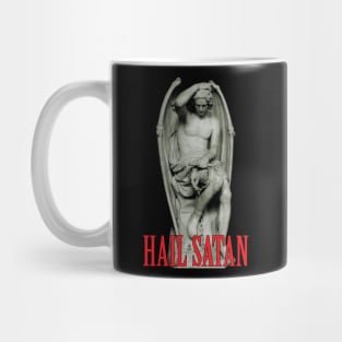 Hail Satan Statue Mug